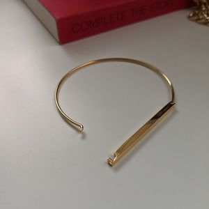 Simply Mahari Jewelry - Gold Tone Flat Bar Bracelet Simply Mahari Jewelry - Gold Tone Flat Bar Bracelet